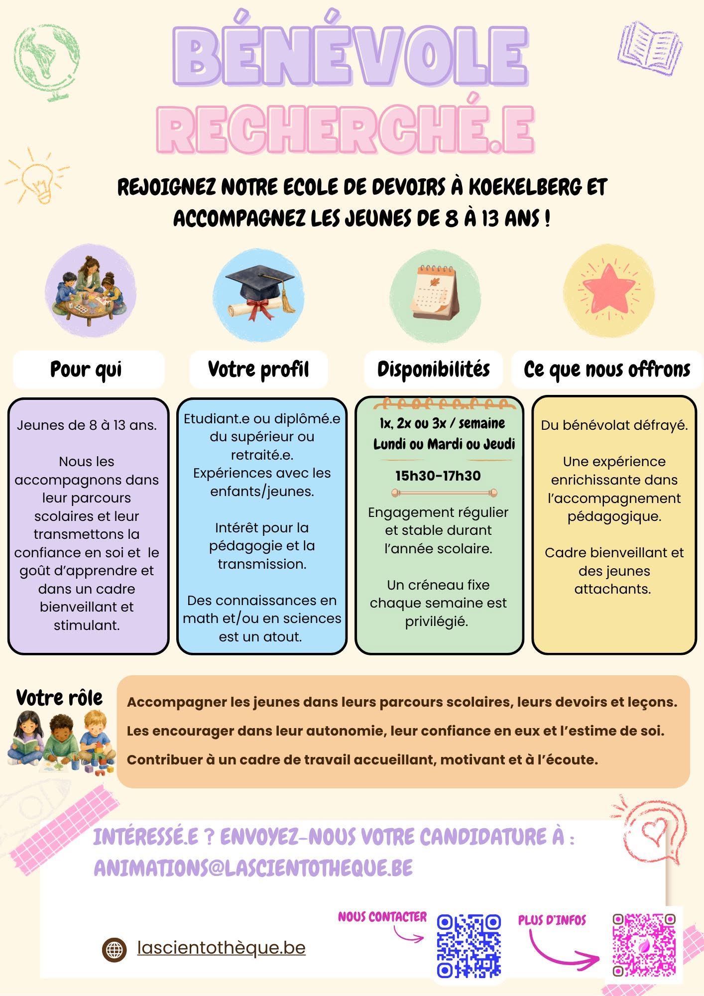 affiche bénévole